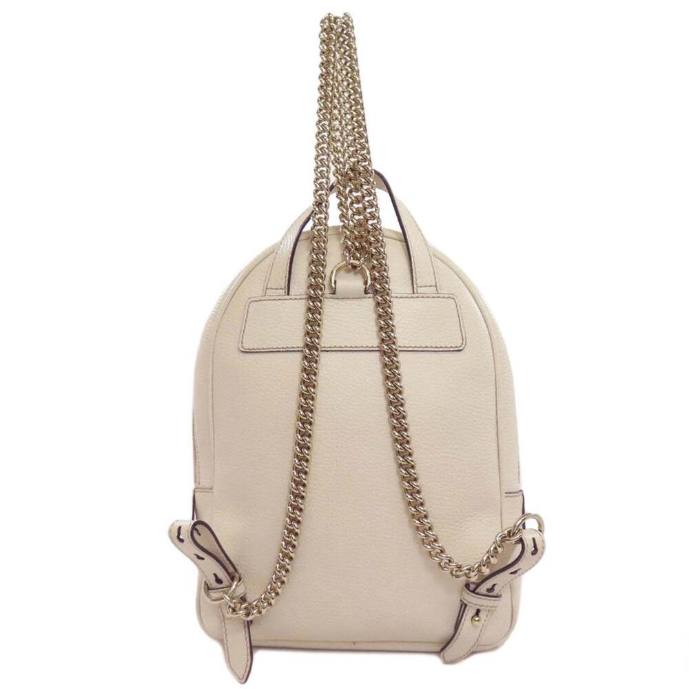 Gucci Authentic White Leather Backpack - image 2
